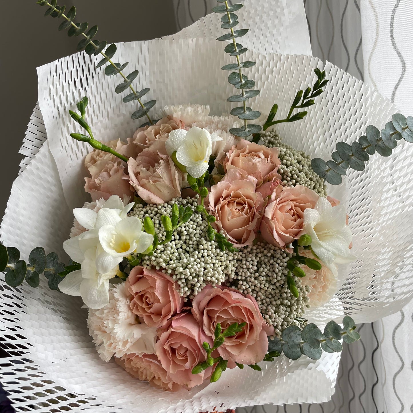 My favourite garden spray roses bouquet No.4🩵