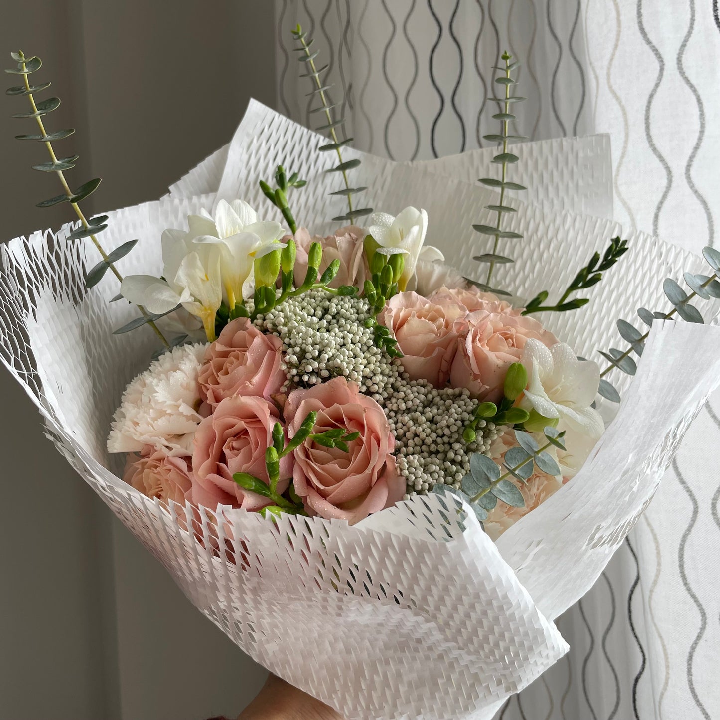 My favourite garden spray roses bouquet No.4🩵