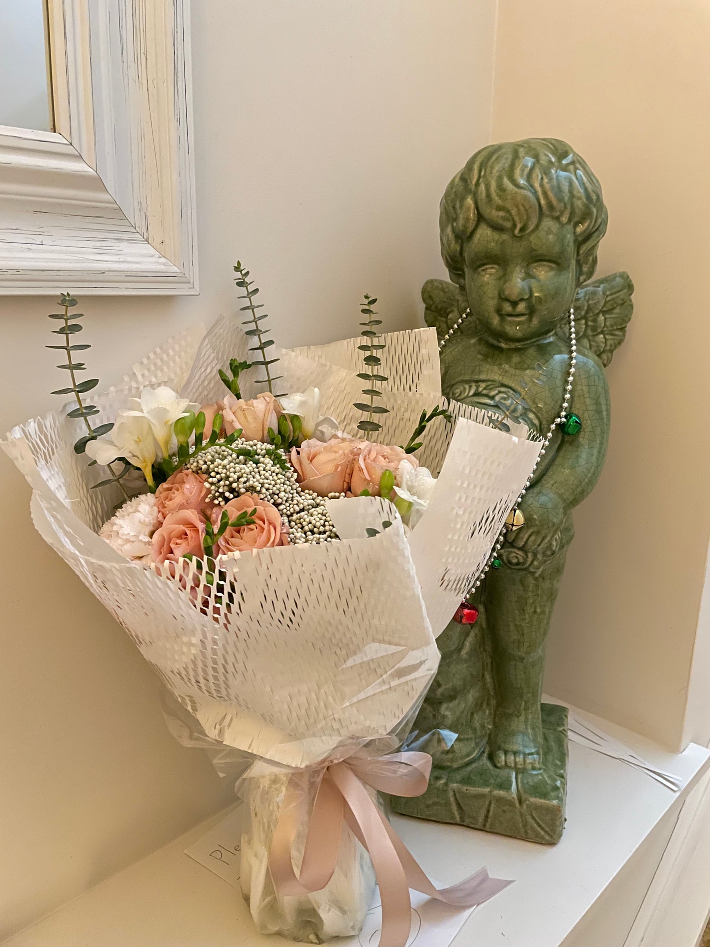 My favourite garden spray roses bouquet No.4🩵