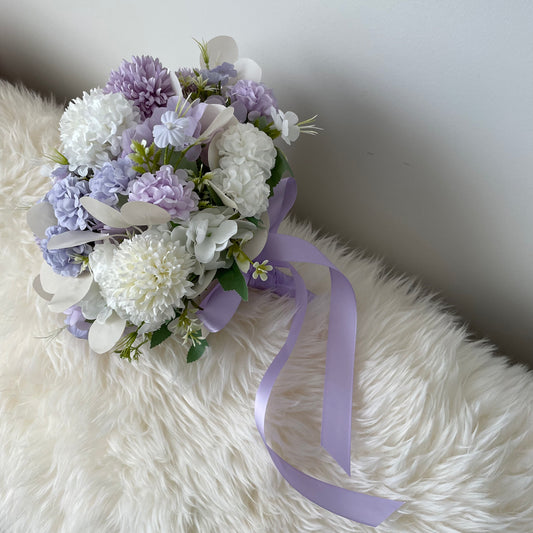 Lilac lavender bridal bouquet
