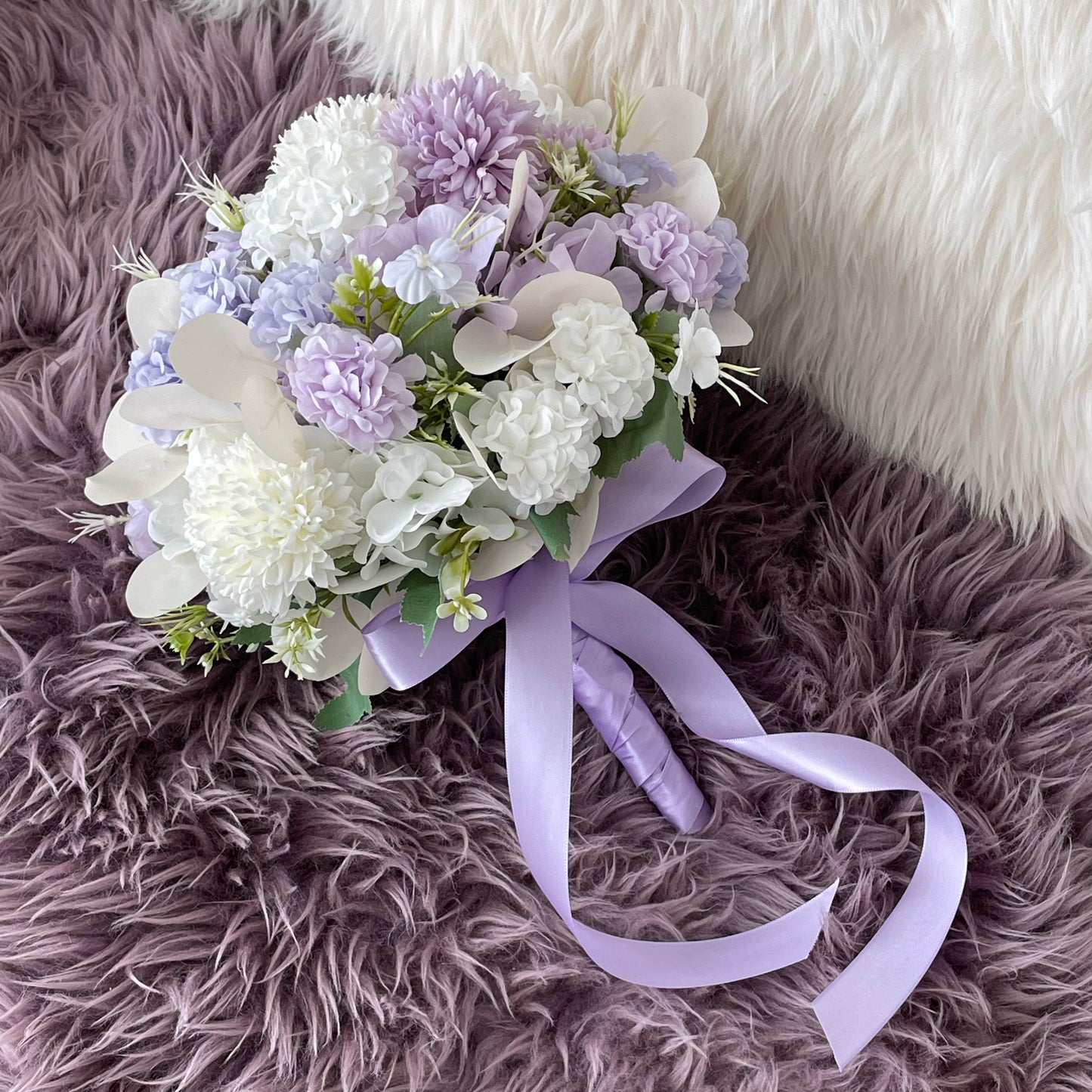 Lilac lavender bridal bouquet